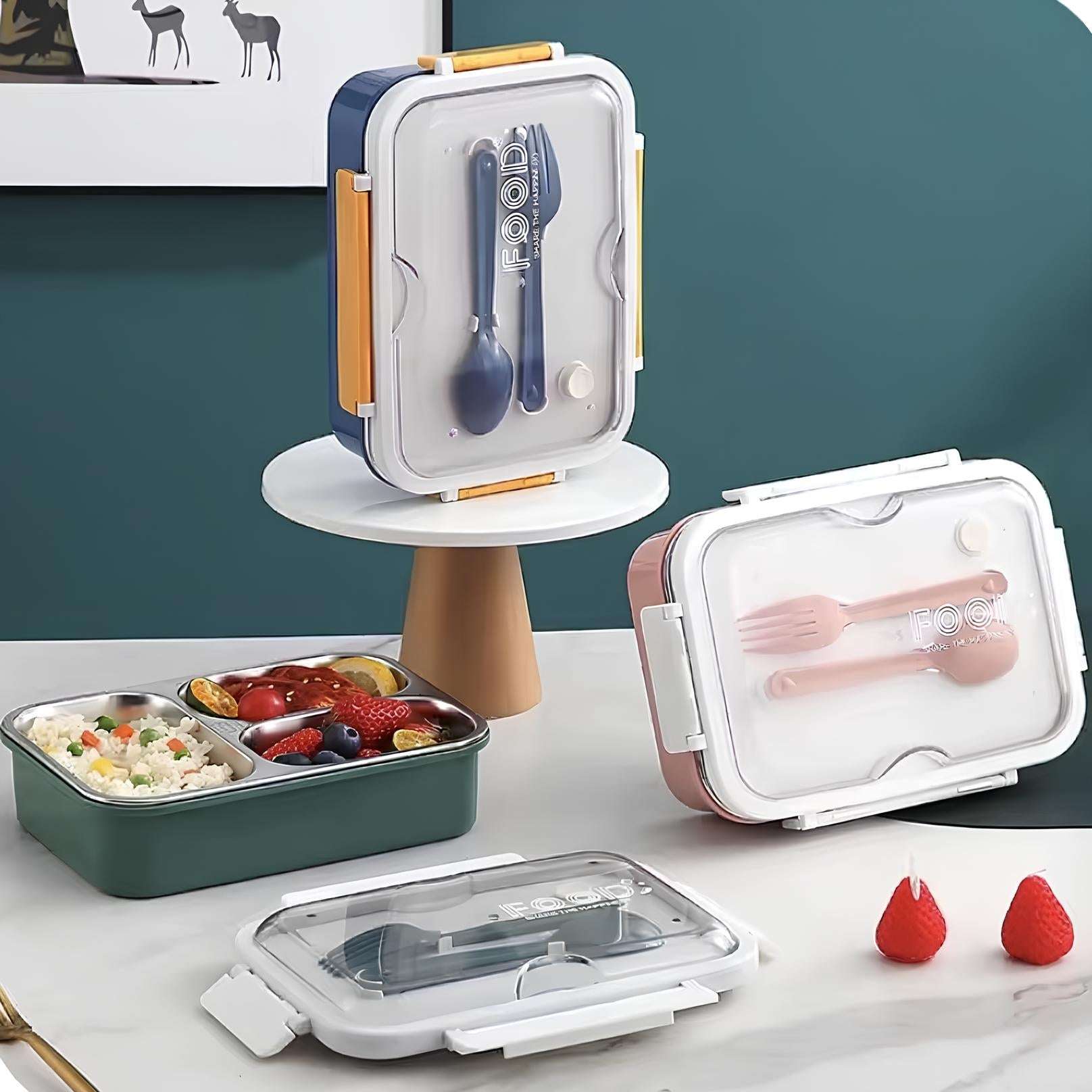 EcoBento Lunch Box (3 Compartment) (Spill Free)