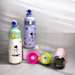 Astronaut Theme Stainless Steel Water Bottle