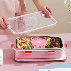 Bento Gala Lunch Box ( Stainless Steel)(3 Compartment)