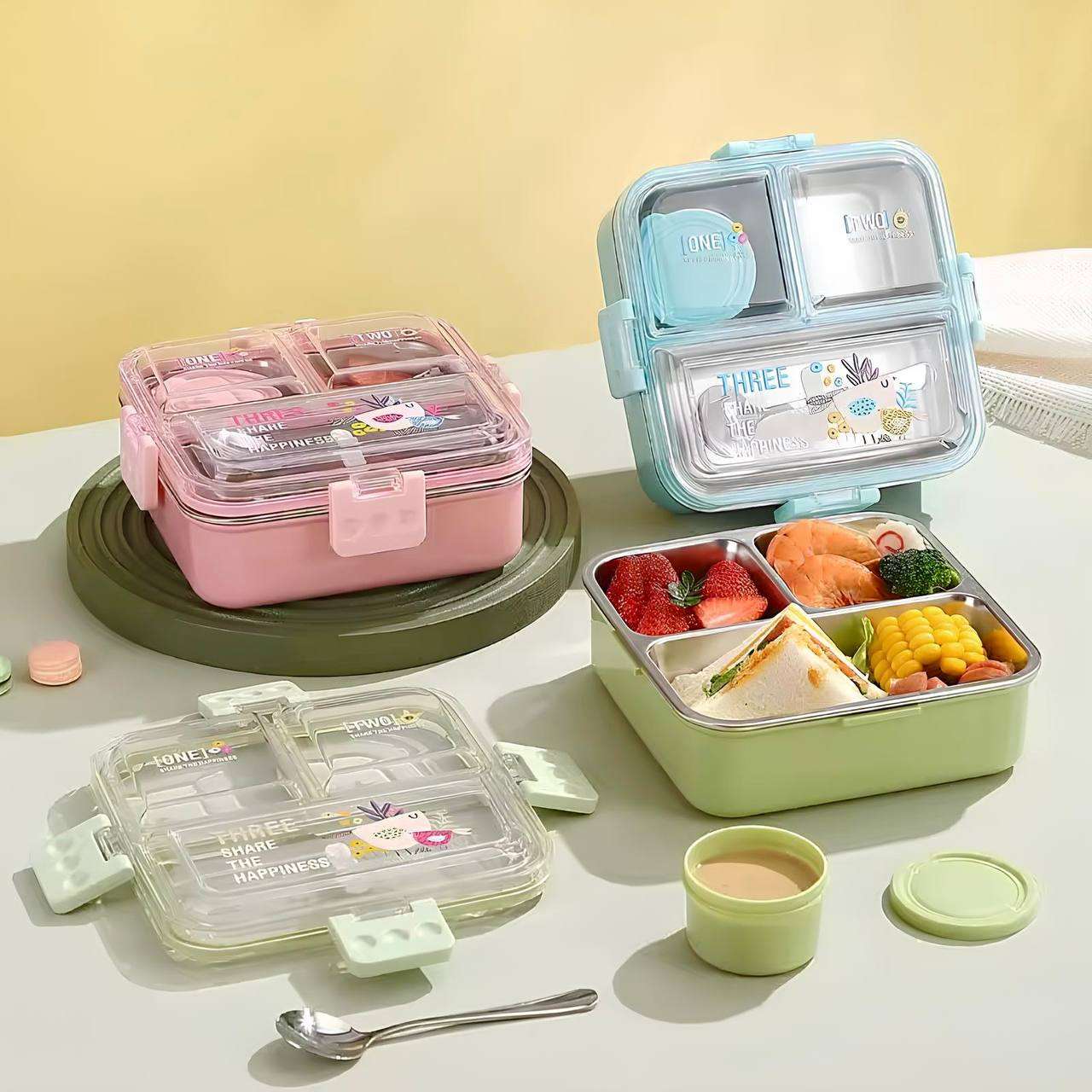 Big Bites Bento Lunch Box (3Compartment)