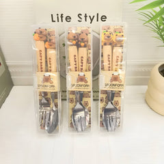 CAPYBARA Kids Spoon & Fork Set(1 Spoon & 1 Fork)