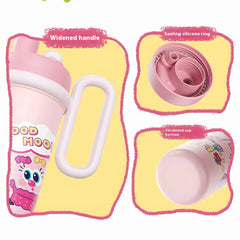 Cartoon Doodle Tumbler – 700 ML (Dual Mode)