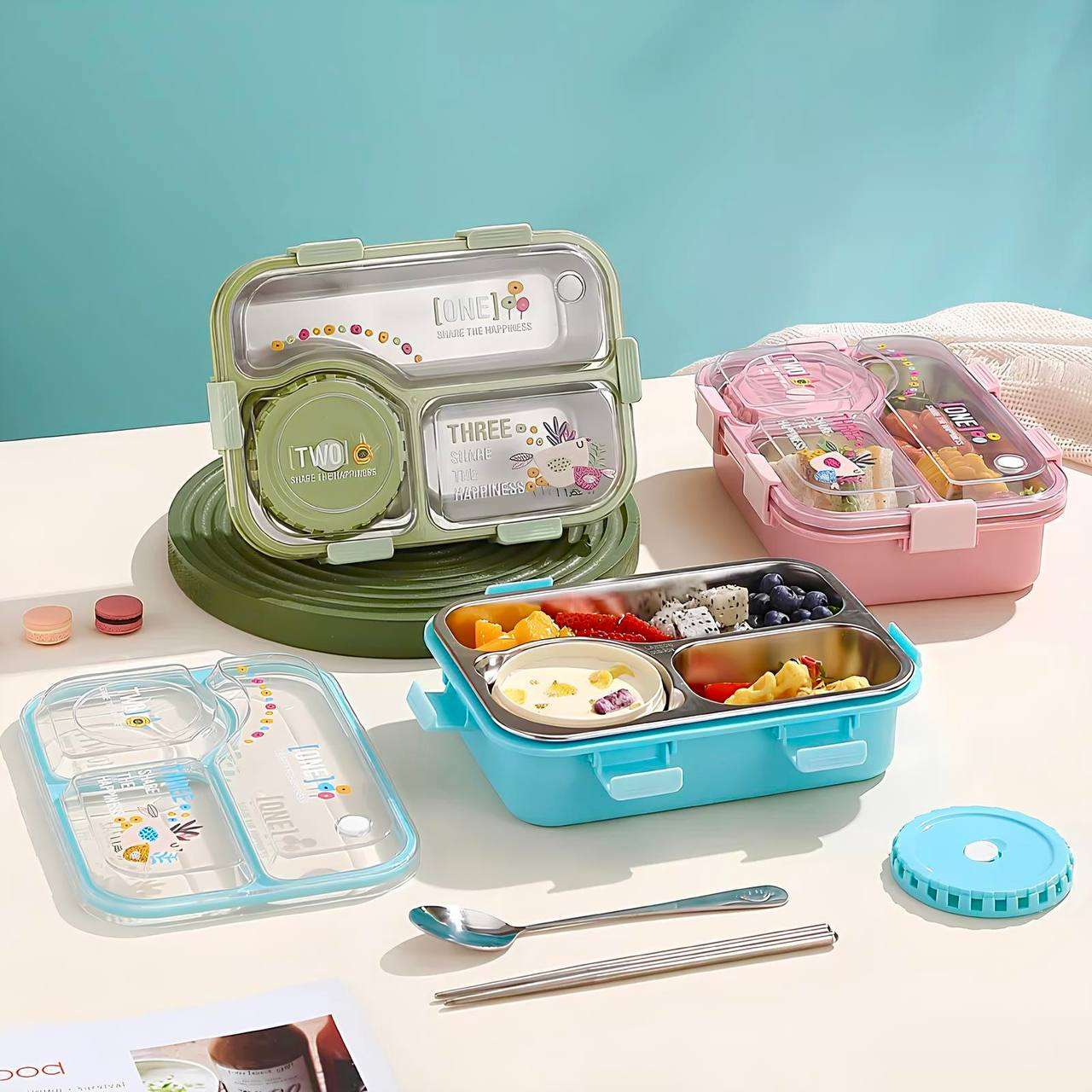 FreshNGo Lunch Box (3 Compartment)