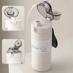 Go Pop Insulated Thermos Dual Sipper Bottle – 720 ML