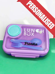 Bento Lunch Box (Spill Free)(Free Cutlery)(3 Compartment)