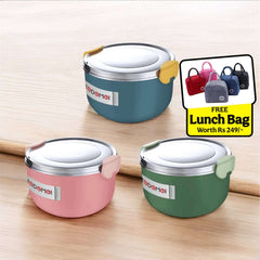 SnackNest Steel Bowl – 900ml