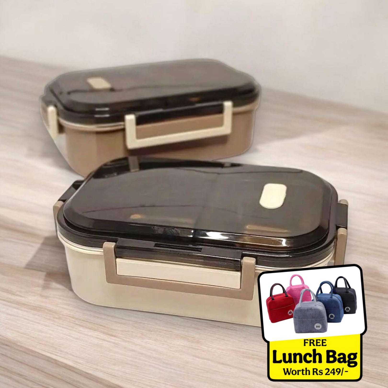 Hot & Fresh Bento 🍜 2 Compartment Lunch Box