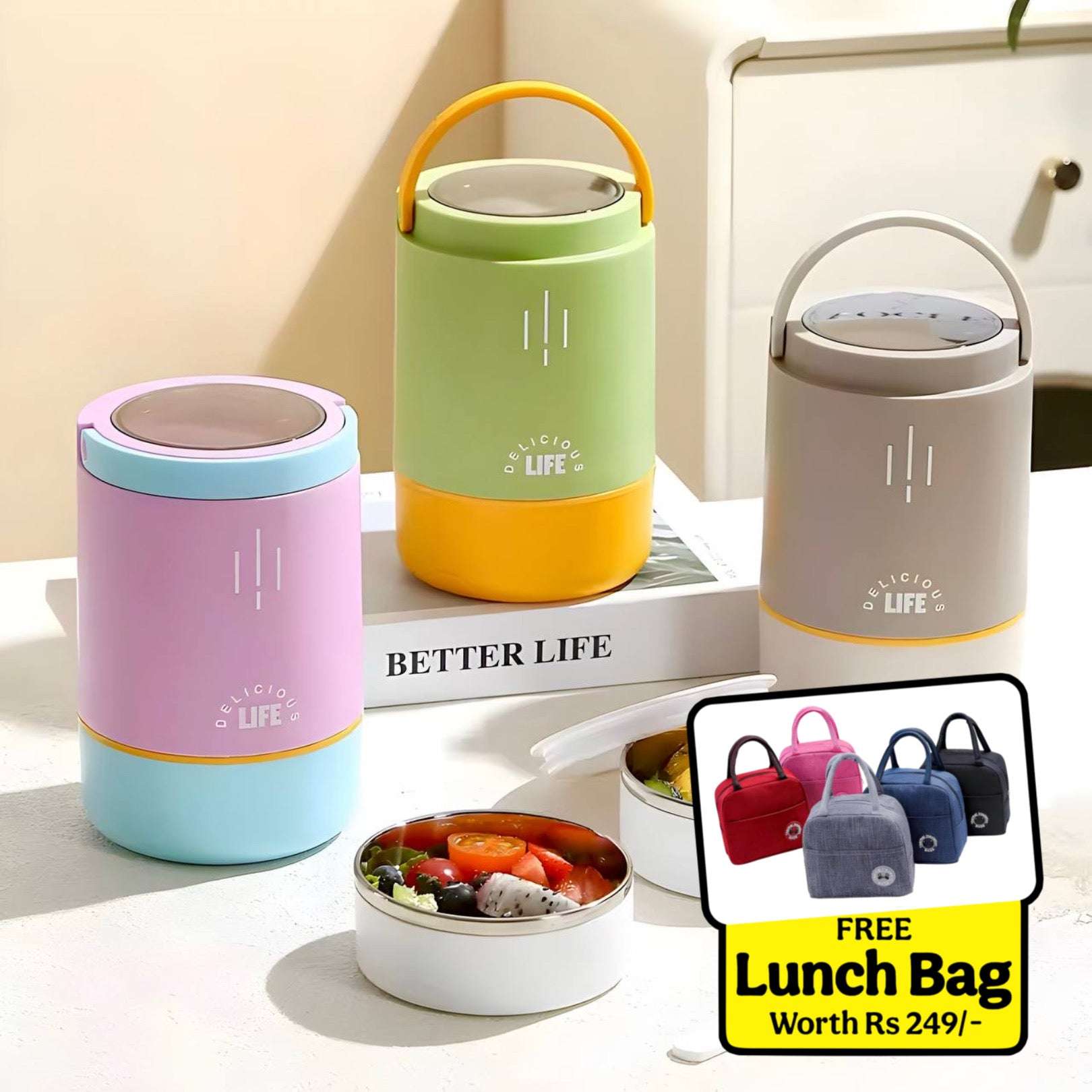 YumMate Thermal Lunch π₯ Box β 900 ML