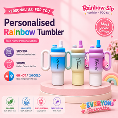 (Pre-Order) Rainbow Sip Tumbler β 900ML (Dispatch 13-07)