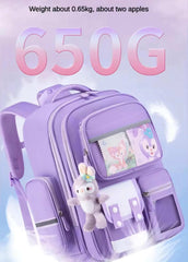 Kawaii Kids Bagpack 17 Inch 8 Pocket