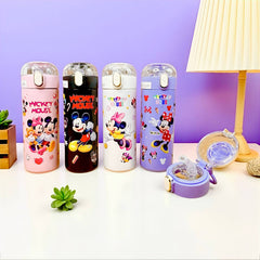 Kids Mickey & Minnie Print Water Sipper Stainless Steel