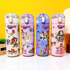 Kids PowerPuff Girls Print Water Sipper Stainless Steel