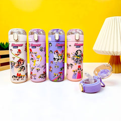 Kids PowerPuff Girls Print Water Sipper Stainless Steel