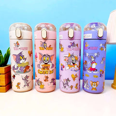 Kids Tom & Jerry Print Water Sipper Stainless Steel
