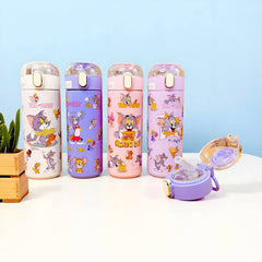 Kids Tom & Jerry Print Water Sipper Stainless Steel