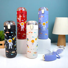 Kids Space Print Water Sipper Stainless Steel