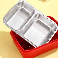 Little Champ 🍱 Bento Lunch Box (2 Compartment)(Leak Proof)
