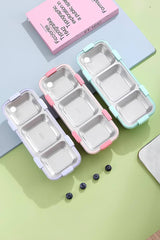 Meal Time Bento Lunch Box (Spill Free)(3 Compartment)