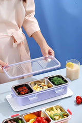 Meal Time Bento Lunch Box (Spill Free)(3 Compartment)