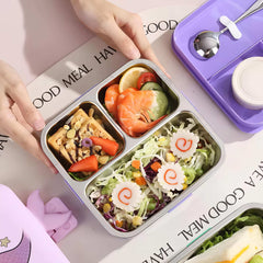 Mermaid 🧜♀️ Bento Lunch Box (Spill Free)(3 Compartment)