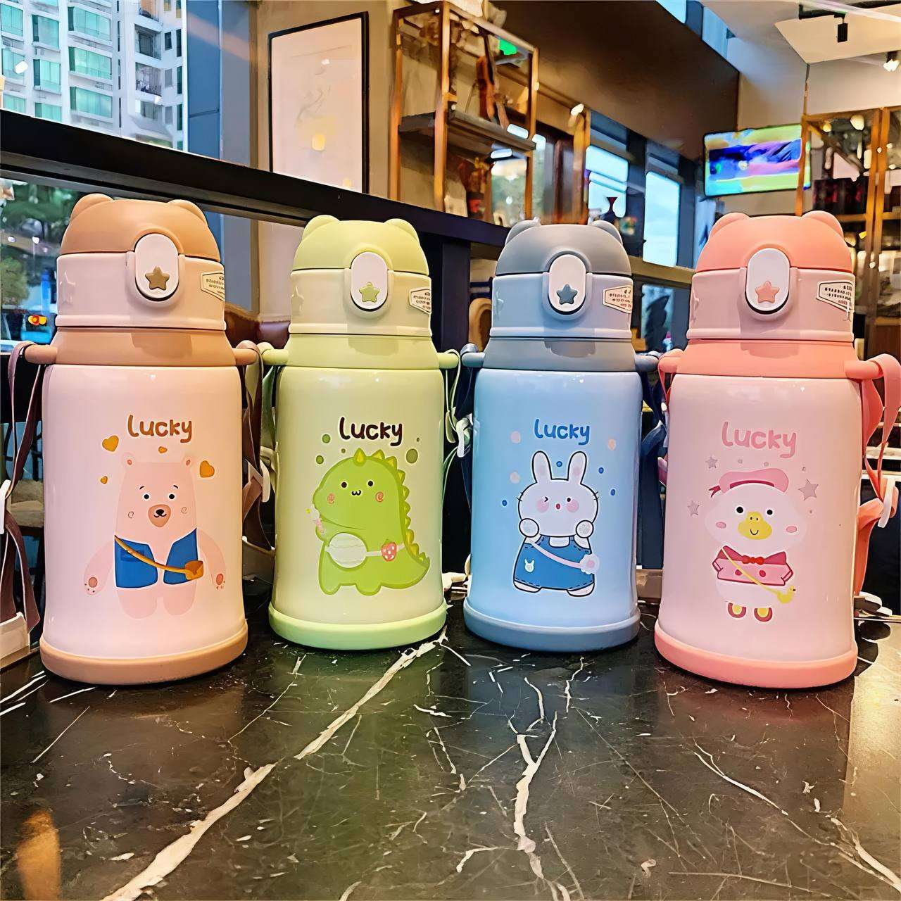 MochiSip Stainless Steel Water Bottle for Kids (500ML)