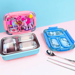 RainbowBites Bento Lunchbox (Leak Proof) (3 Compartment)