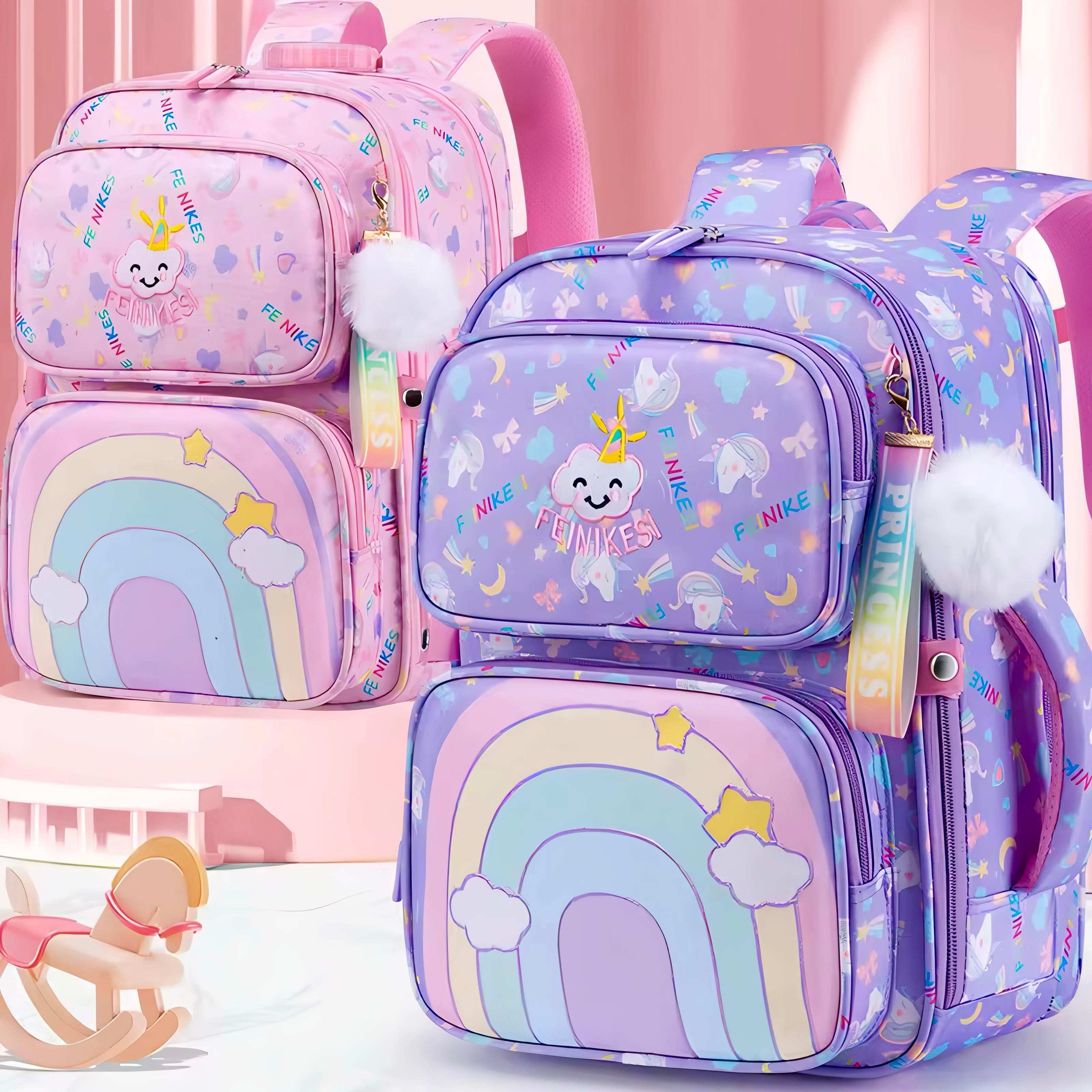 Rainbow Unicorn Backpack – Perfect for 3rd to 6th Grade