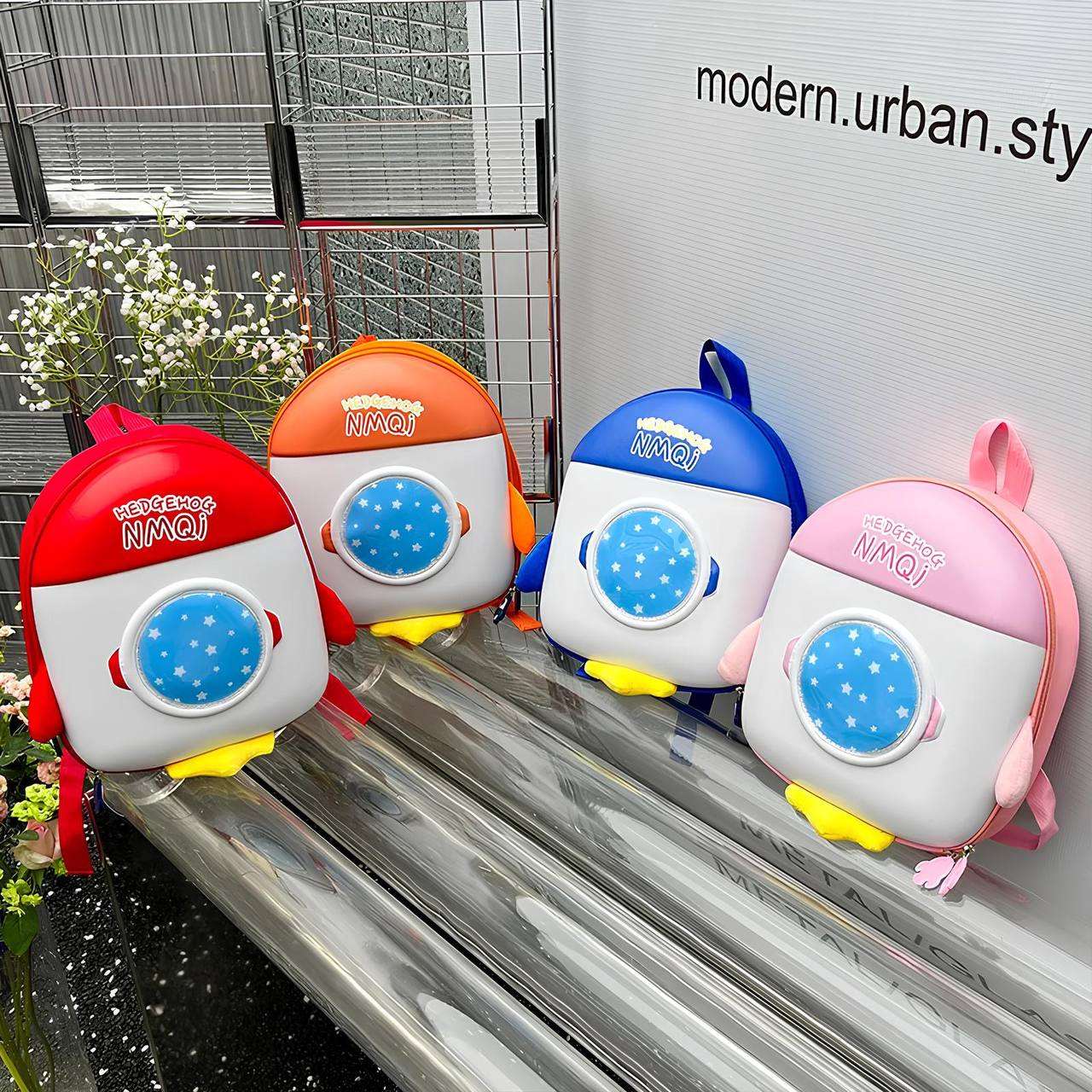 Rocket Hard Shell Bagpack With Lights