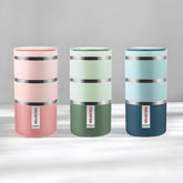 Tedemei 3 Layers Stainless Steel Lunch Box – 1.3L