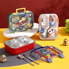 TrioFeast 🍱✨Bento Lunch Box (3 Compartment) (Leak Proof)