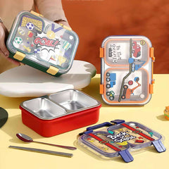 TrioFeast 🍱✨Bento Lunch Box (3 Compartment) (Leak Proof)