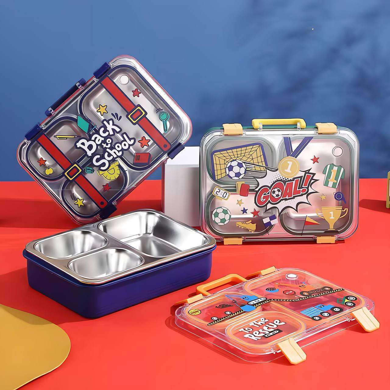TrioFeast 🍱✨Bento Lunch Box (3 Compartment) (Leak Proof)