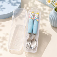 UNICORN Kids Spoon & Fork Set (1 Spoon & 1 Fork)