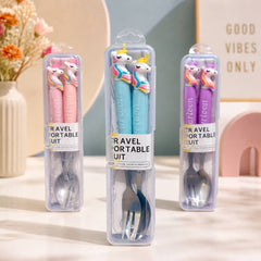 UNICORN Kids Spoon & Fork Set (1 Spoon & 1 Fork)