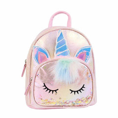 8” UNICORN Shining Bagpack For Girls (1-4) Age
