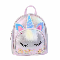 8” UNICORN Shining Bagpack For Girls (1-4) Age