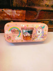 Unicorn Pencil Pouch For Girls With Glitter filled Cup