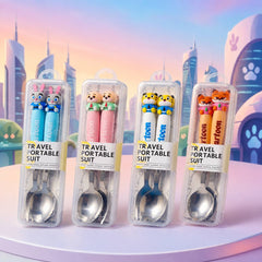 ZOOTOPIA Kids Spoon & Fork Set(1 Spoon & 1 Fork)