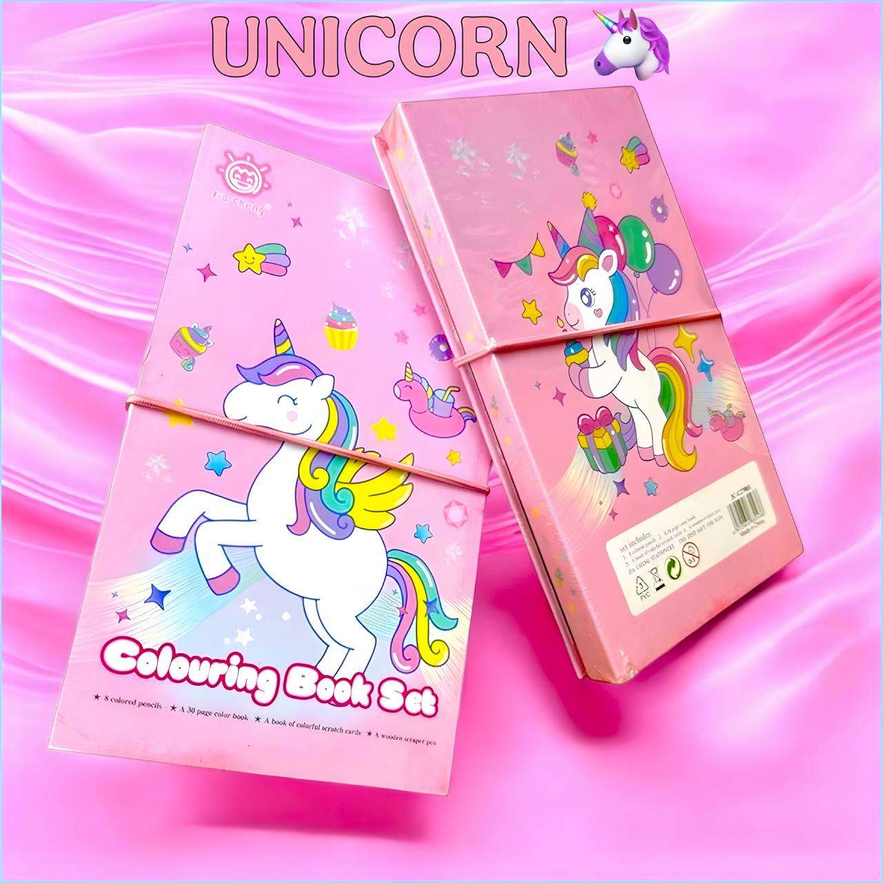 🎨✨ Kidkitindia 2-in-1 Foldable Colouring & Scratch Book for Kids