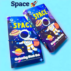 🎨✨ Kidkitindia 2-in-1 Foldable Colouring & Scratch Book for Kids
