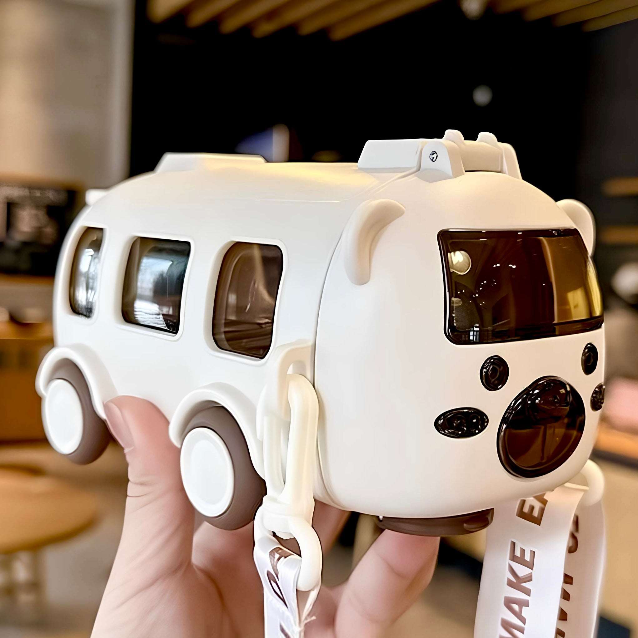 Cute Bear Baby Bus Tritan Water Bottle