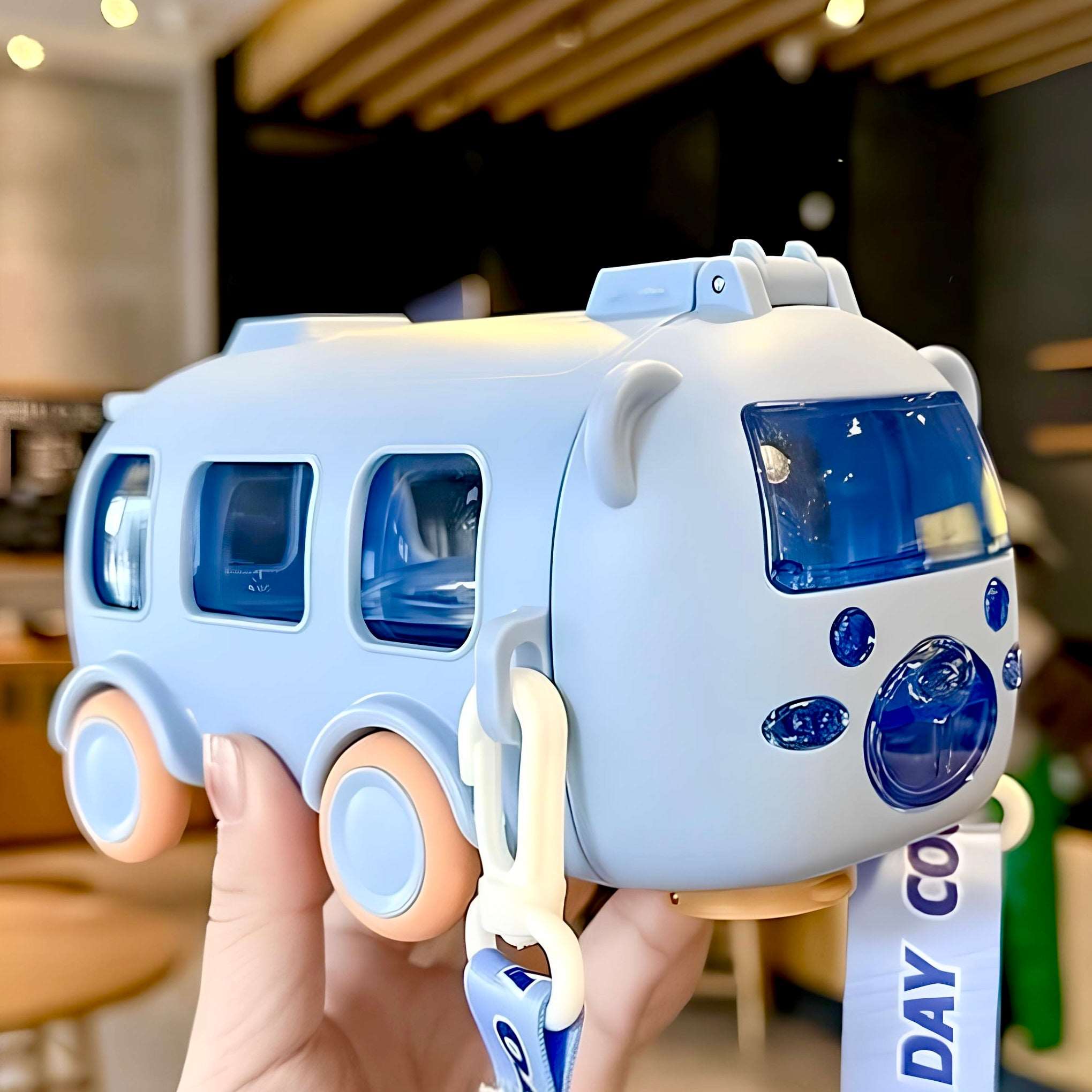 Cute Bear Baby Bus Tritan Water Bottle