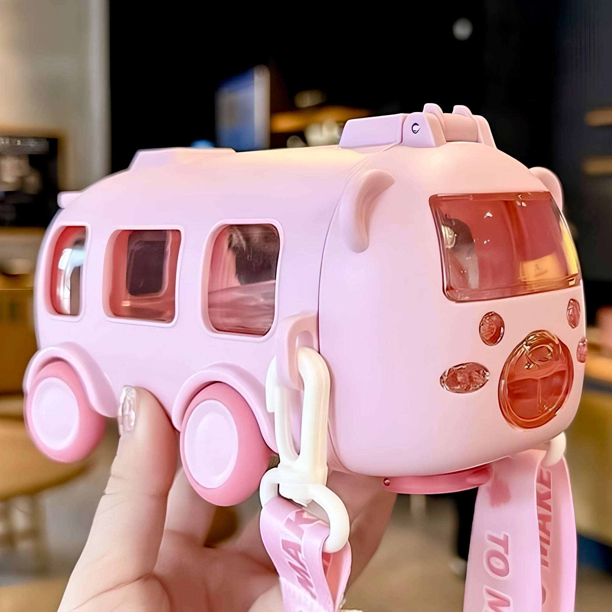 Cute Bear Baby Bus Tritan Water Bottle