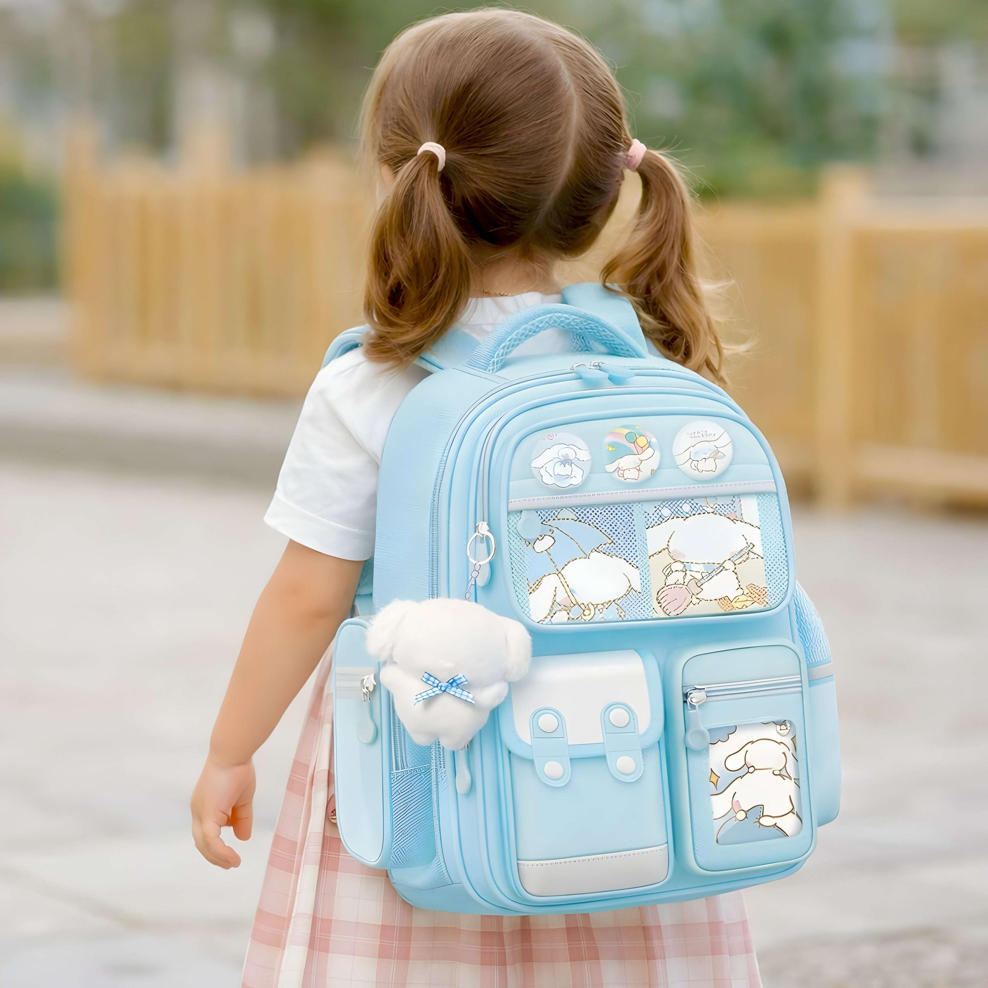 Kawaii Kids Bagpack 16 Inch (Accessories Included)