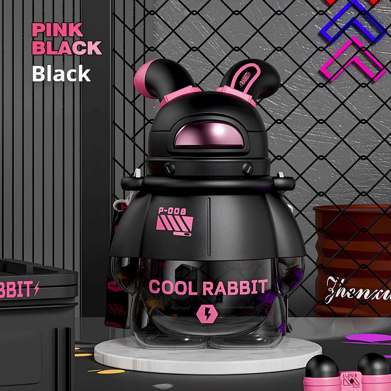 Space Rabbit Theme Tritan Bottle 600ML