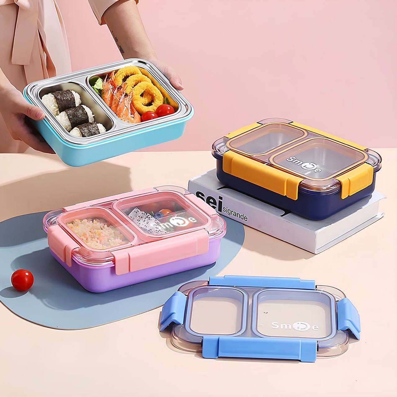 Balanced Meal Bento Lunch Box (Leak Proof)(2 Compartment)