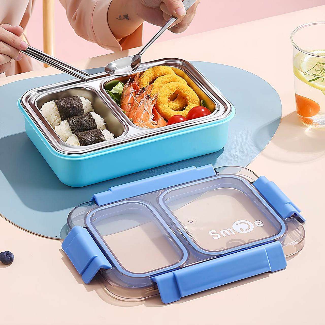 Balanced Meal Bento Lunch Box (Leak Proof)(2 Compartment)