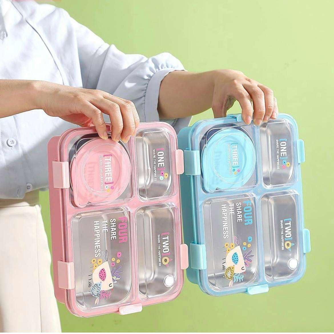 Bento Bliss LunchBox Stainless Steel (4 Compartment)