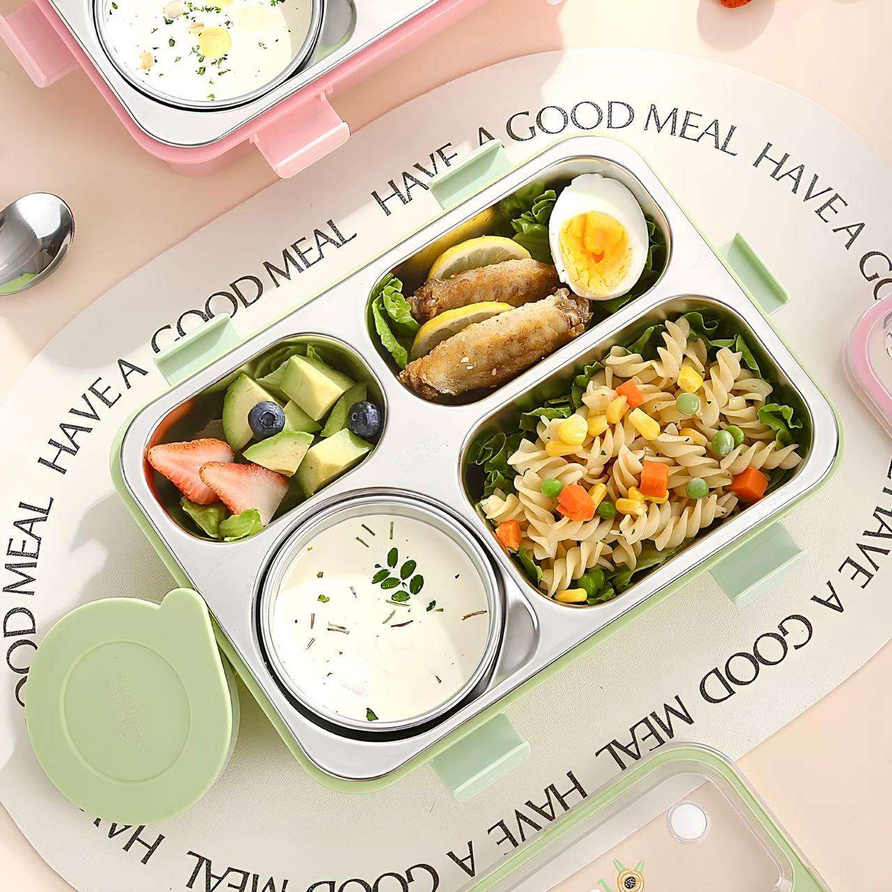 Bento Bliss LunchBox Stainless Steel (4 Compartment)