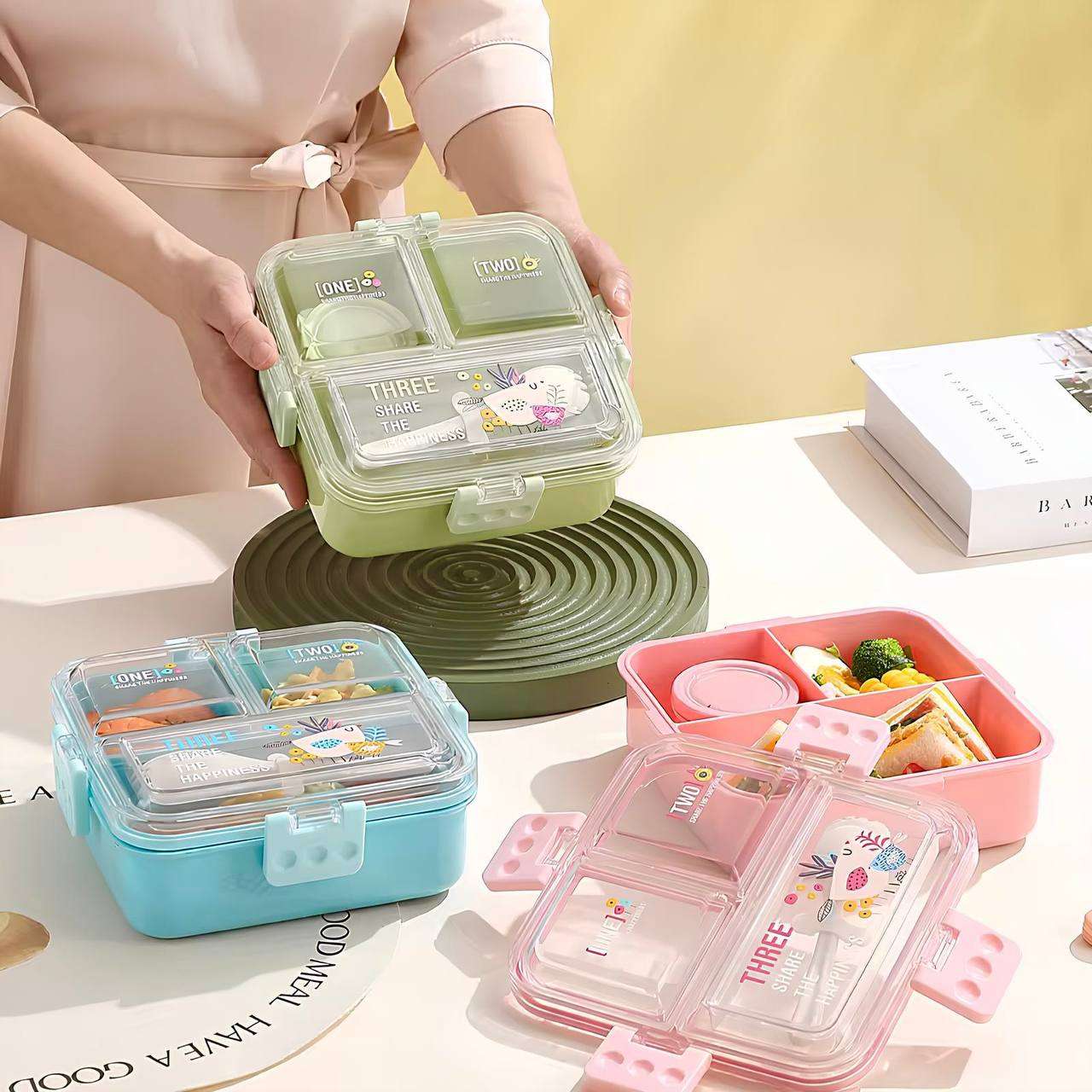 Big Bites Bento Lunch Box (3Compartment)